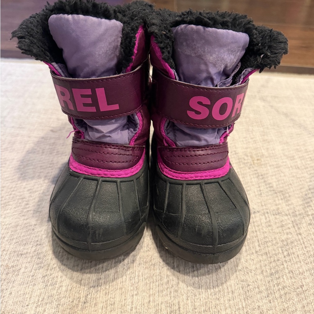 Sorel Kids' Purple and Black Snow Boots